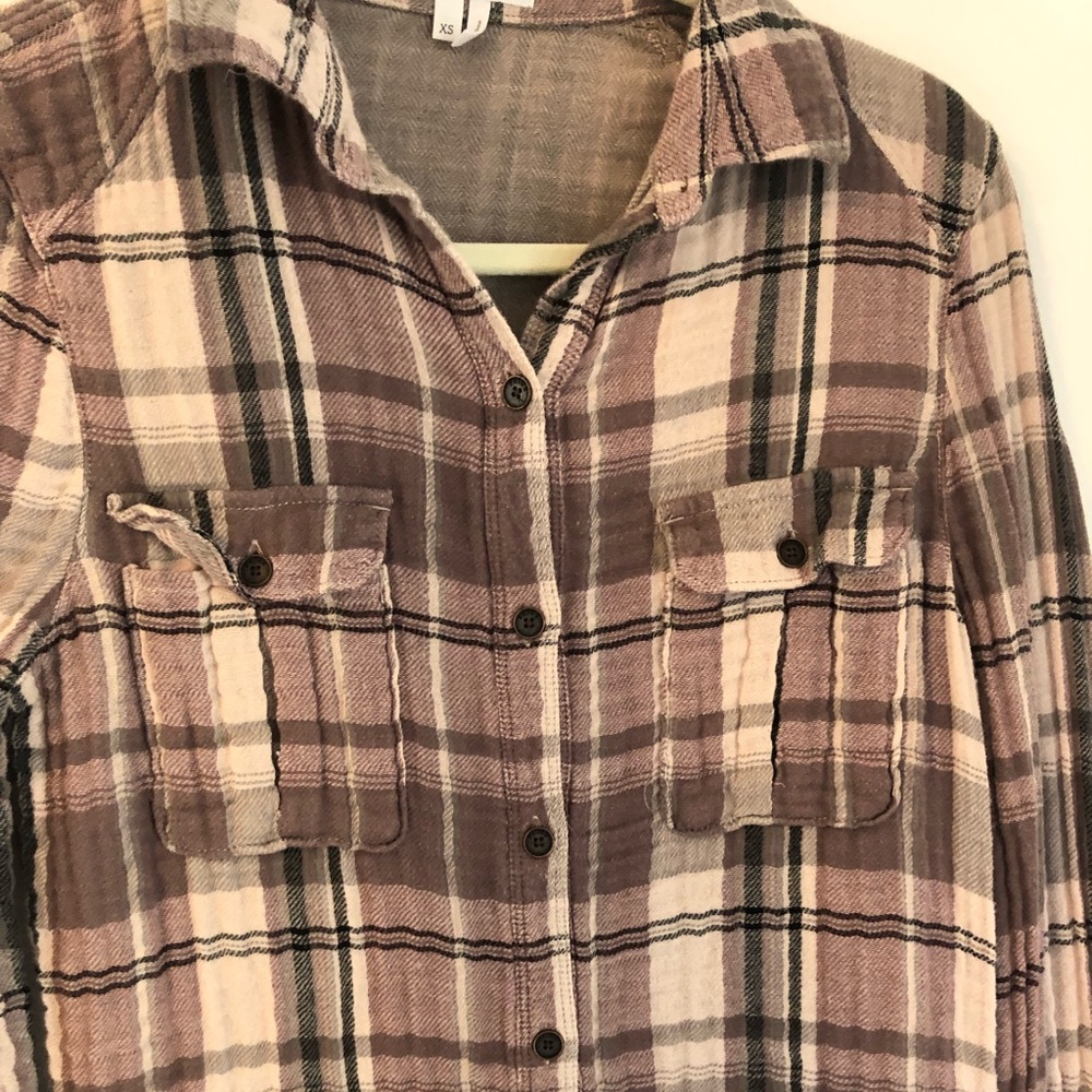 Paige Flannel Plaid Button Down